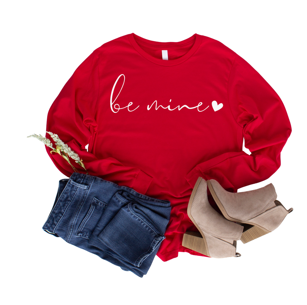 Valentines Be Mine Women Sweatshirt