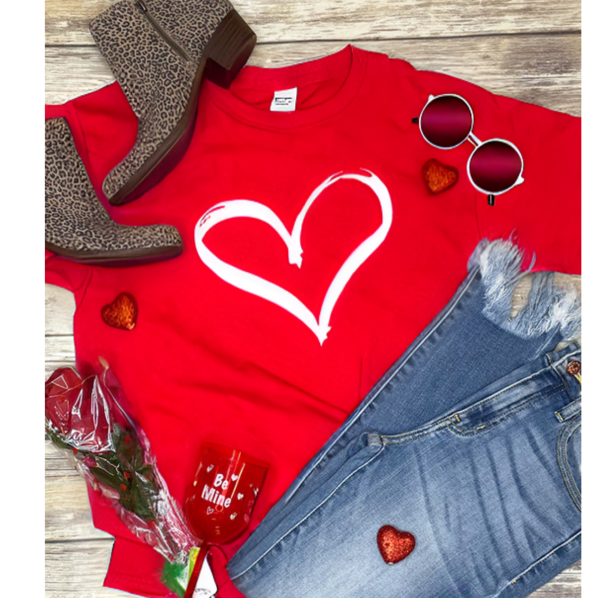 Valentines Heart Women T-Shirt