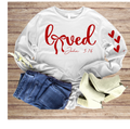 Valentines Loved John 3:16 Women Sweatshirt