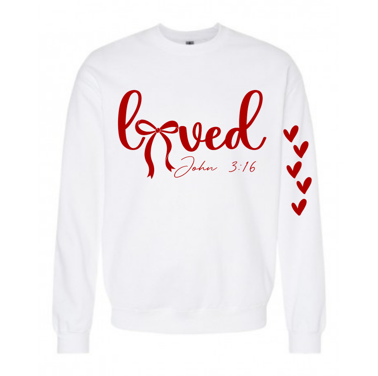 Valentines Loved John 3:16 BUNDLE Sweatshirt & Tumbler