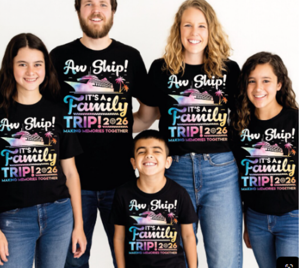 Cruise T-Shirts: Aw ship family trip (custom)