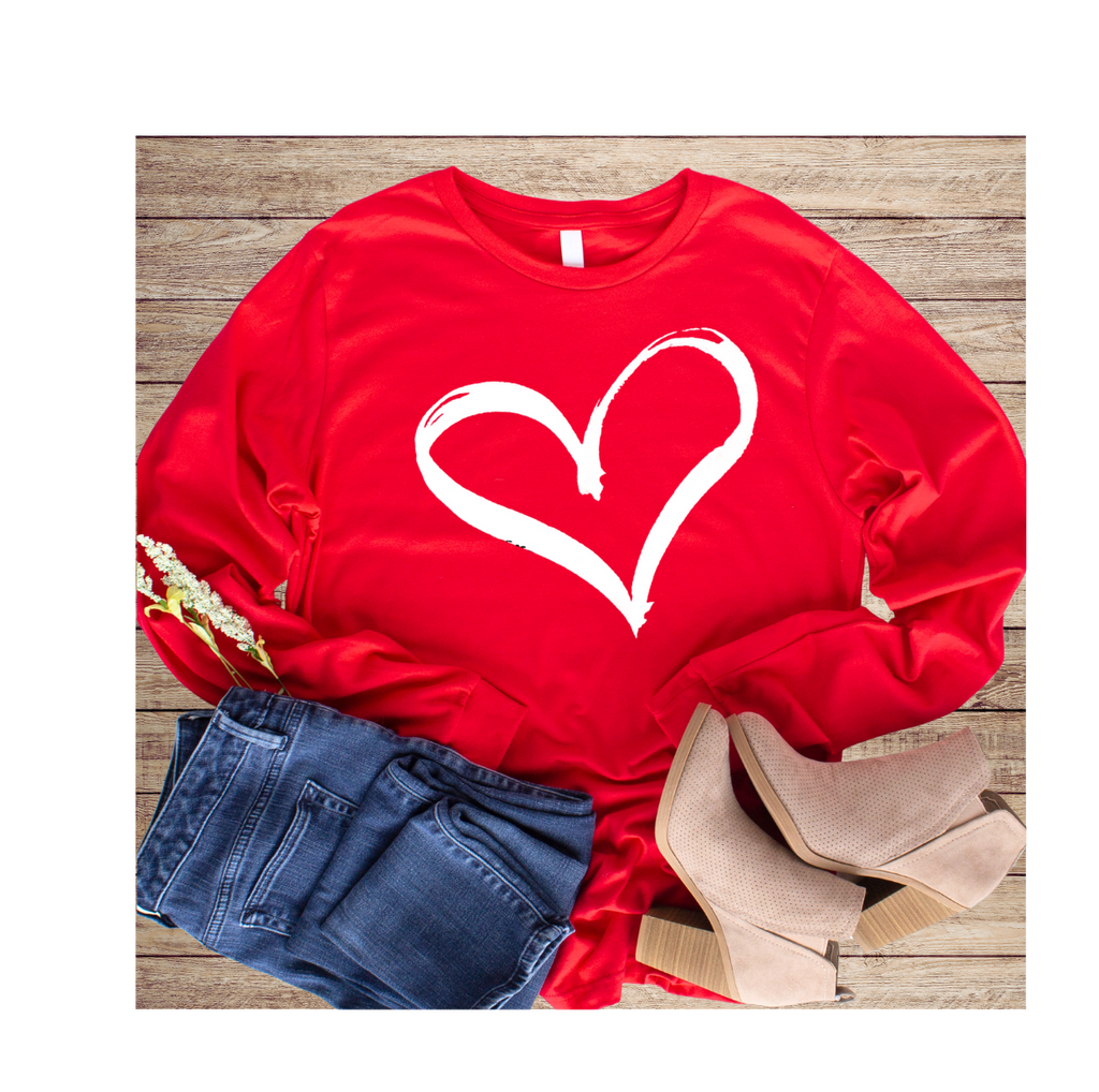 Valentines Heart Women Sweatshirt
