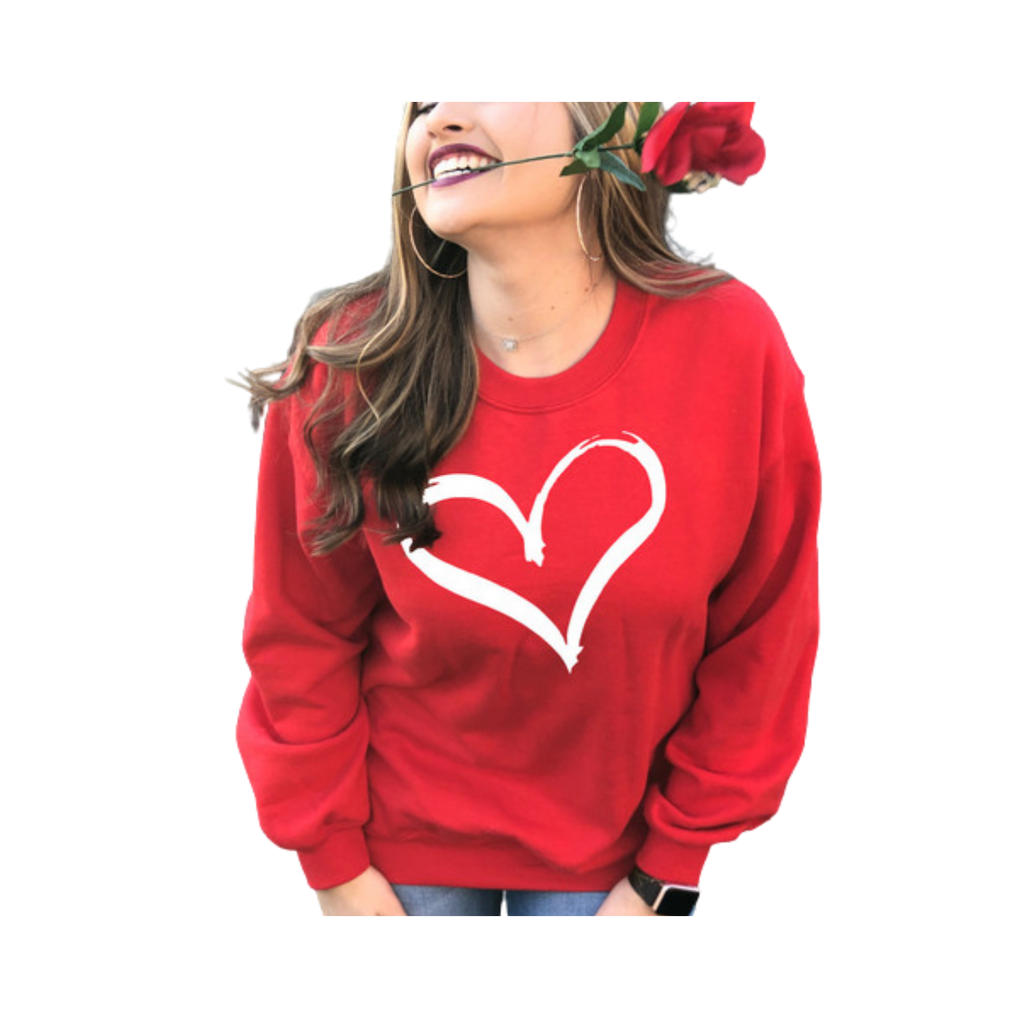 Valentines Heart Women Sweatshirt